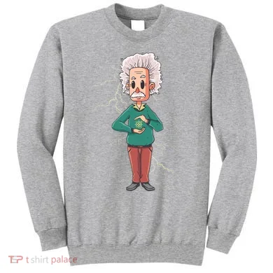 Albert Einstein Cartoon Sweatshirt