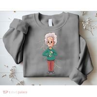 Albert Einstein Cartoon Sweatshirt thumb 2