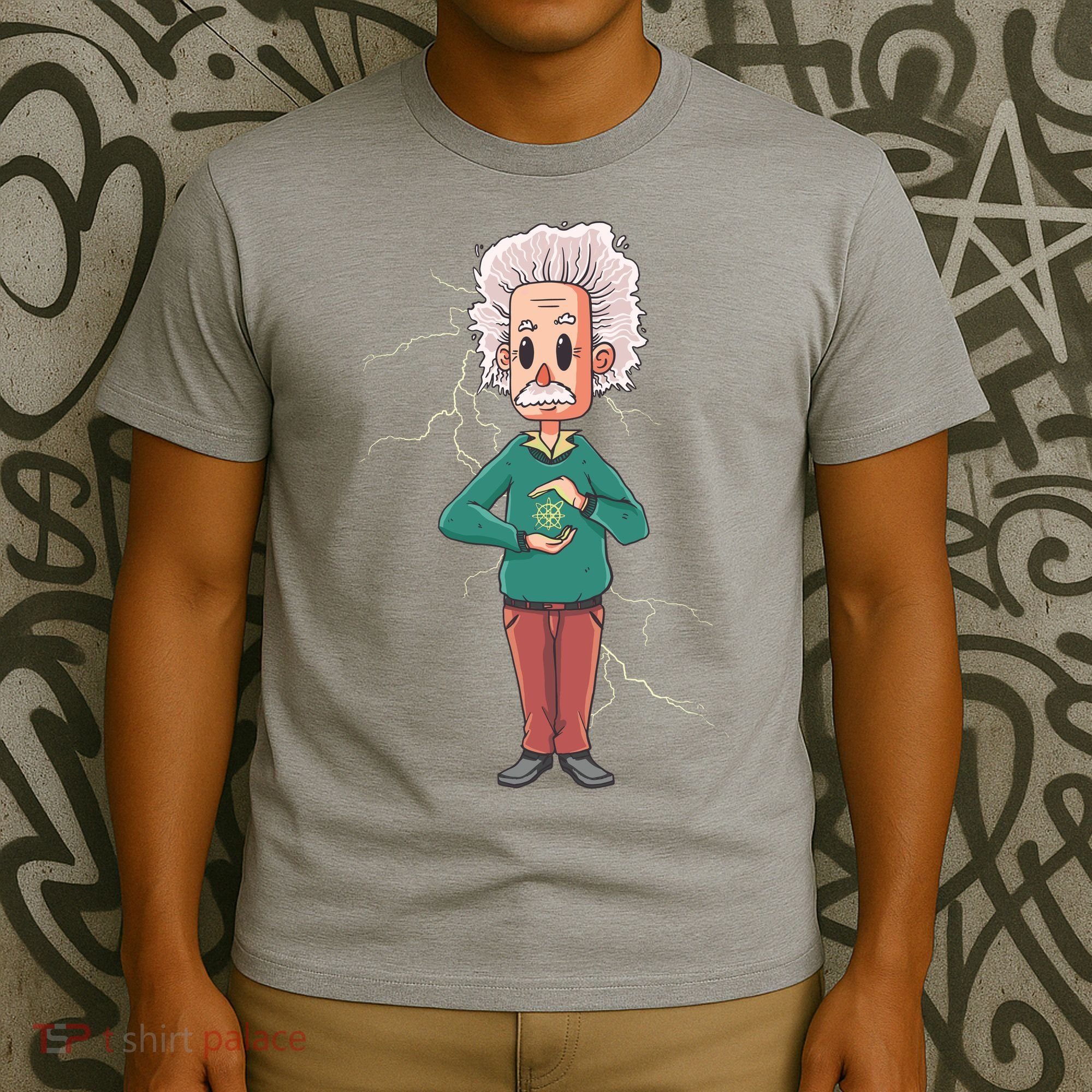 Albert Einstein Cartoon T-Shirt