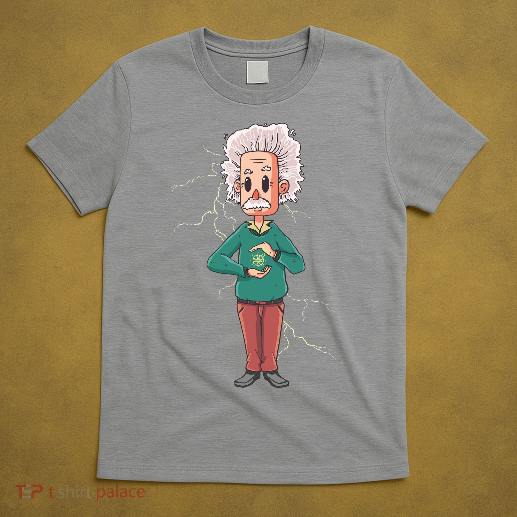 Albert Einstein Cartoon T-Shirt