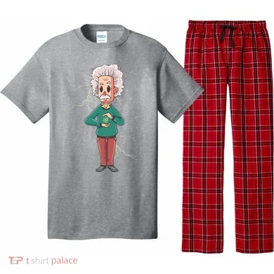 Albert Einstein Cartoon Pajama Set