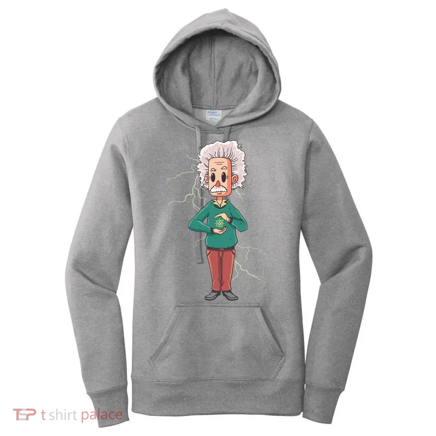 Albert Einstein Cartoon Women's Hoodie