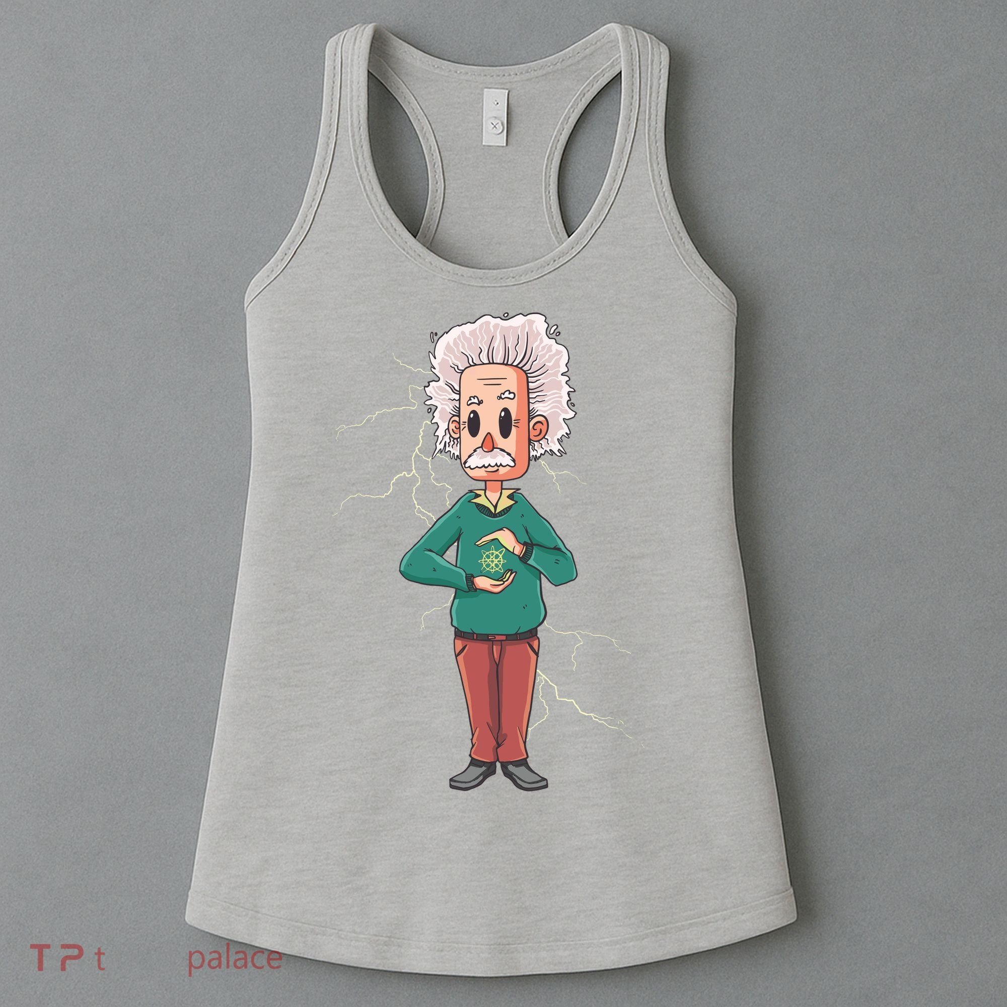 Albert Einstein Cartoon Women's Tank Top
