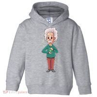 Albert Einstein Cartoon Toddler Hoodie thumb 0