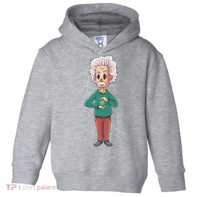Albert Einstein Cartoon Toddler Hoodie