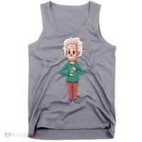 Albert Einstein Cartoon Tank Top thumb 0