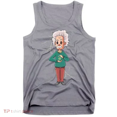 Albert Einstein Cartoon Tank Top