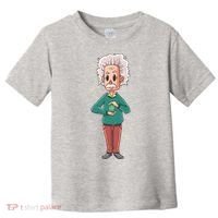 Albert Einstein Cartoon Toddler T-Shirt thumb 0