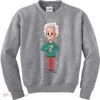 Albert Einstein Cartoon Kids Sweatshirt thumb 0