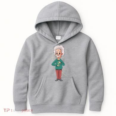Albert Einstein Cartoon Kids Hoodie