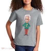 Albert Einstein Cartoon Kids T-Shirt thumb 2