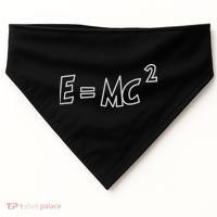 Albert Einstein E=MC2 Equation USA-Made Doggie Bandana thumb 0