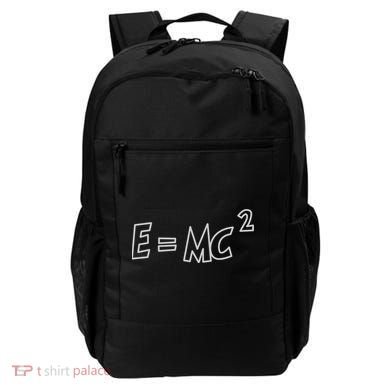 Albert Einstein E=MC2 Equation Backpack