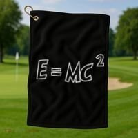 Albert Einstein E=MC2 Equation Golf Towel thumb 1