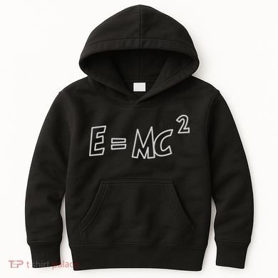 Albert Einstein E=MC2 Equation Kids Hoodie