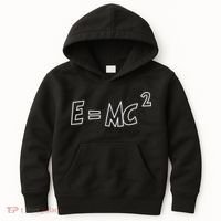 Albert Einstein E=MC2 Equation Kids Hoodie thumb 0