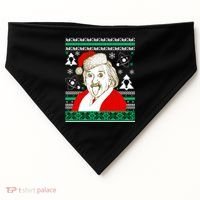 Albert Einstein Ugly Christmas Sweater USA-Made Doggie Bandana thumb 0