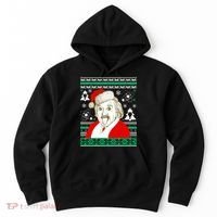 Albert Einstein Ugly Christmas Sweater Hoodie thumb 0