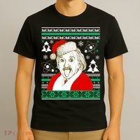Albert Einstein Ugly Christmas Sweater T-Shirt thumb 3