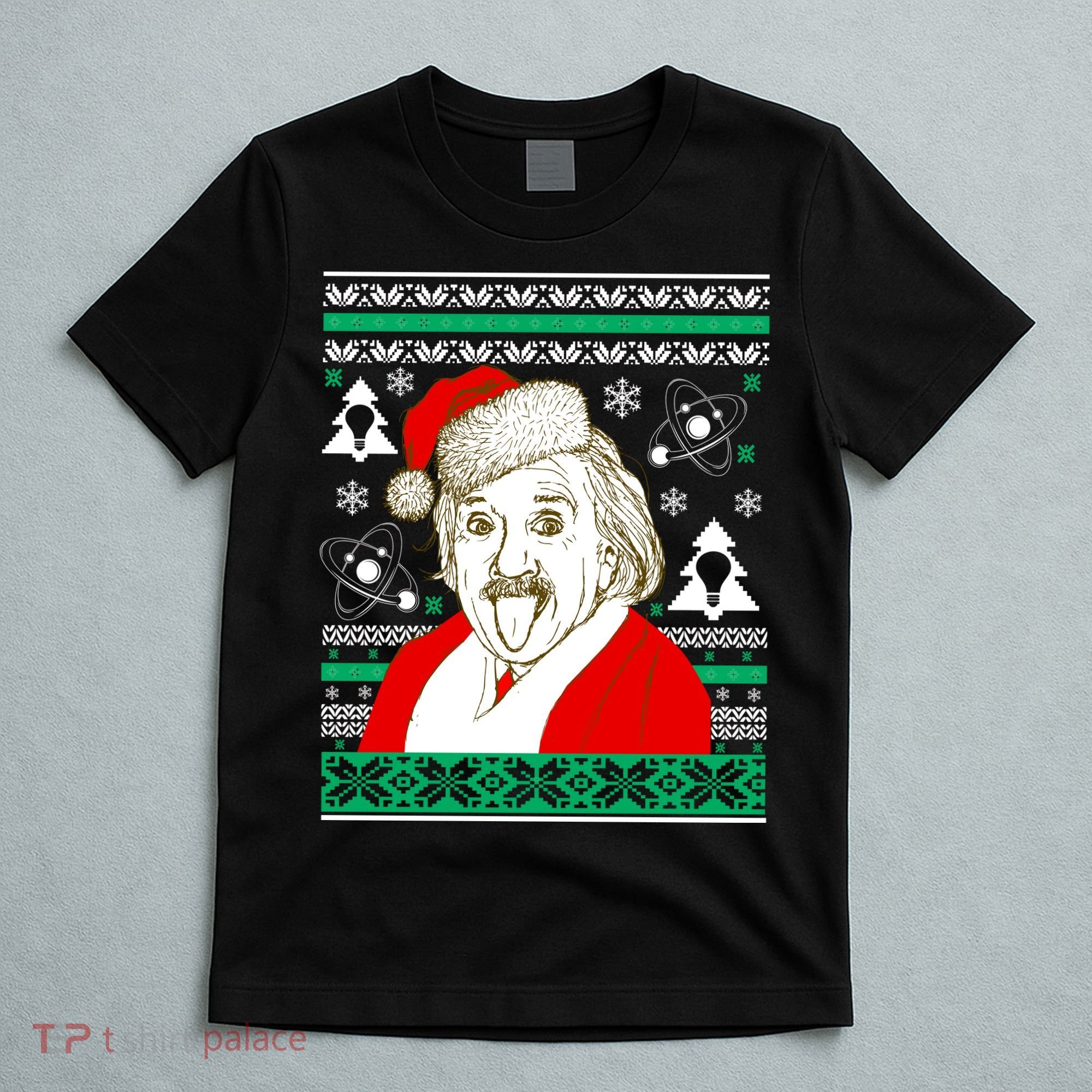 Albert Einstein Ugly Christmas Sweater T-Shirt