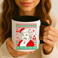 Albert Einstein Ugly Christmas Sweater Coffee Mug thumb 3