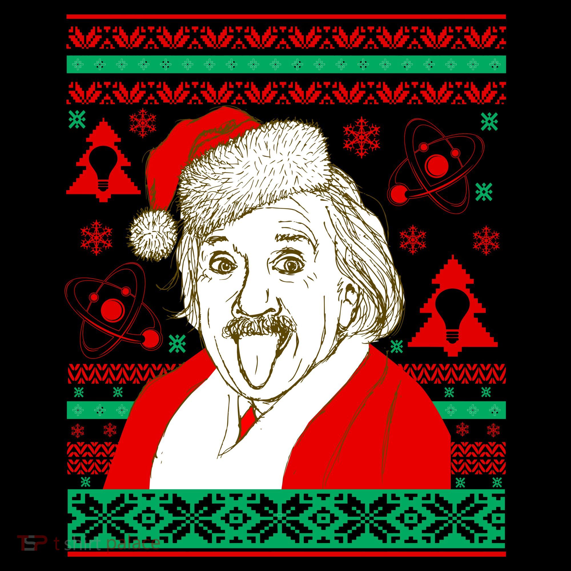 Albert Einstein Ugly Christmas Sweater Coffee Mug