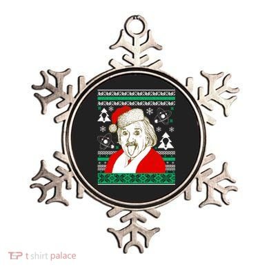 Albert Einstein Ugly Christmas Sweater Ornament