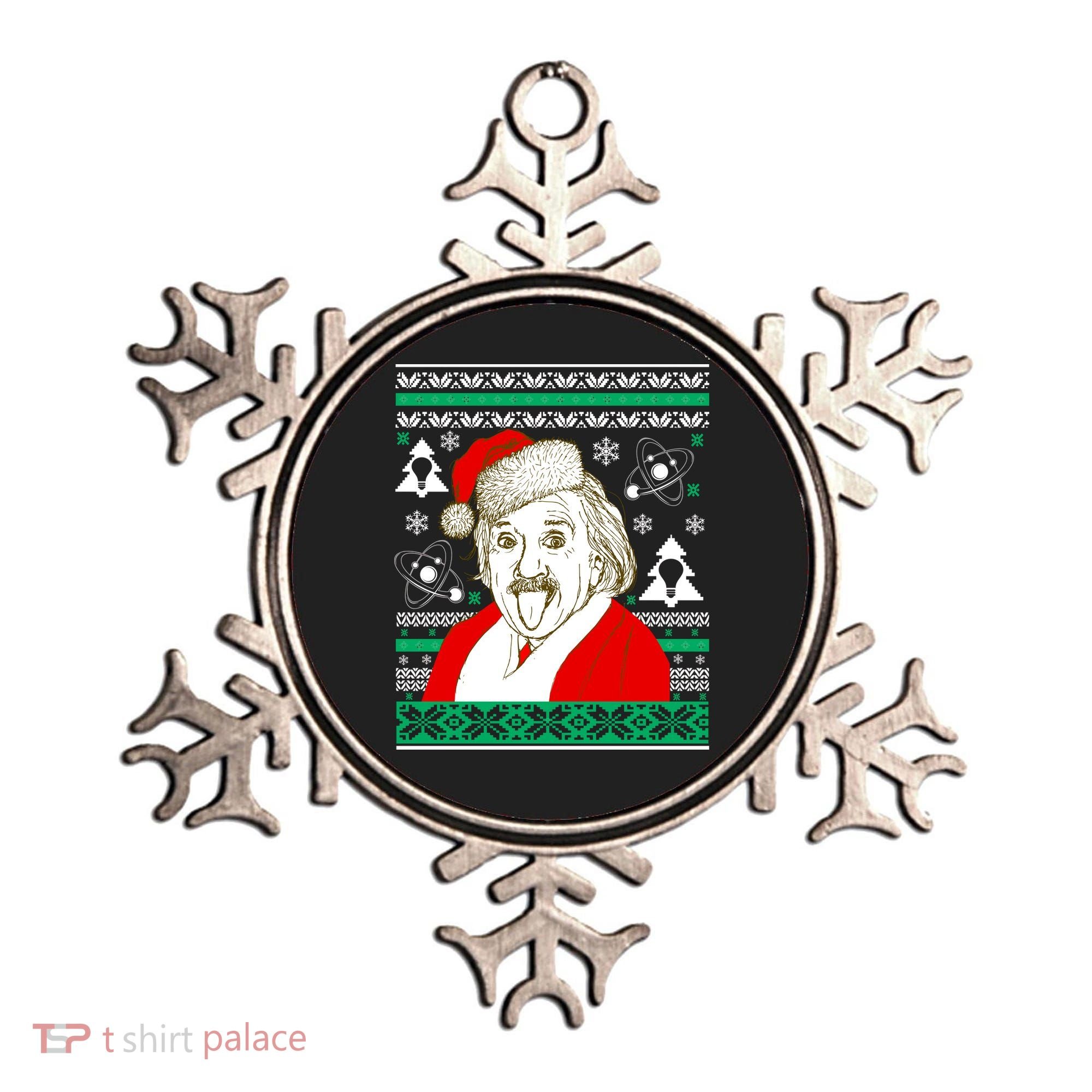 Albert Einstein Ugly Christmas Sweater Ornament