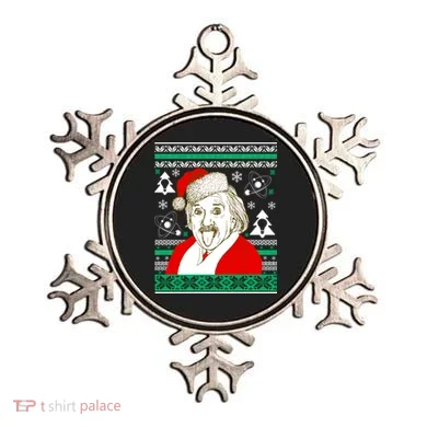 Albert Einstein Ugly Christmas Sweater Ornament