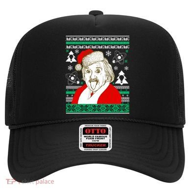 Albert Einstein Ugly Christmas Sweater Hat