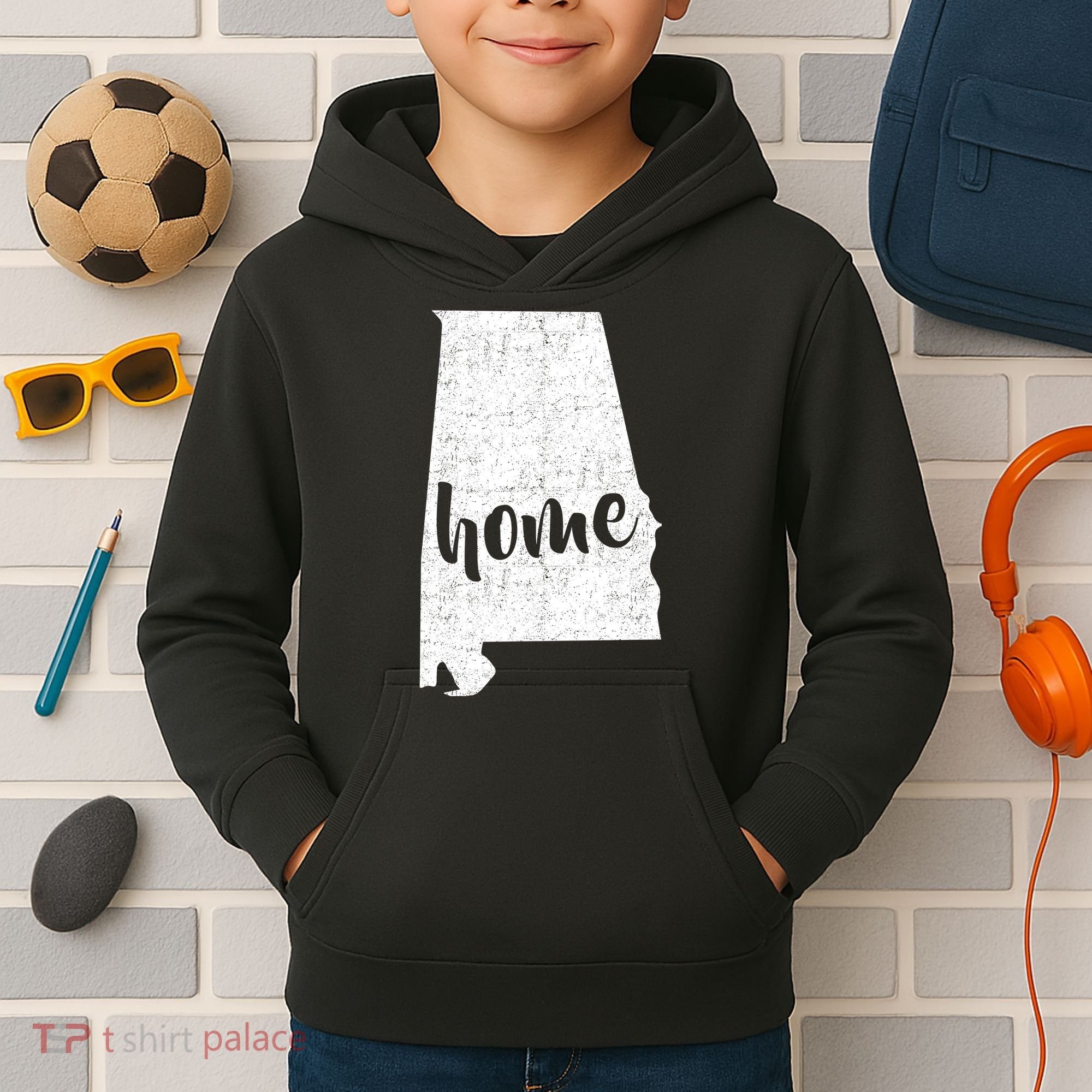 Alabama Home State Kids Hoodie