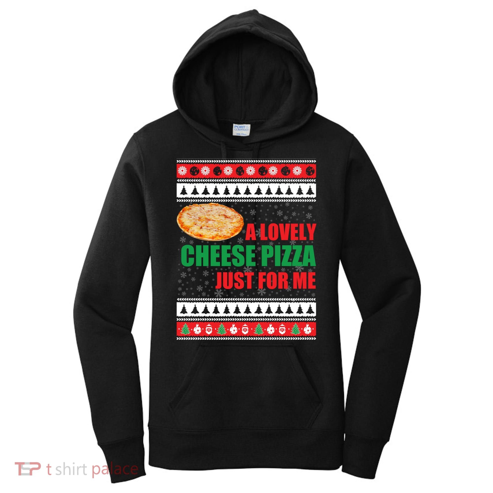 A Lovely Cheese Pizza Just For Kevin Funny Alone Home Gift Women's Hoodie