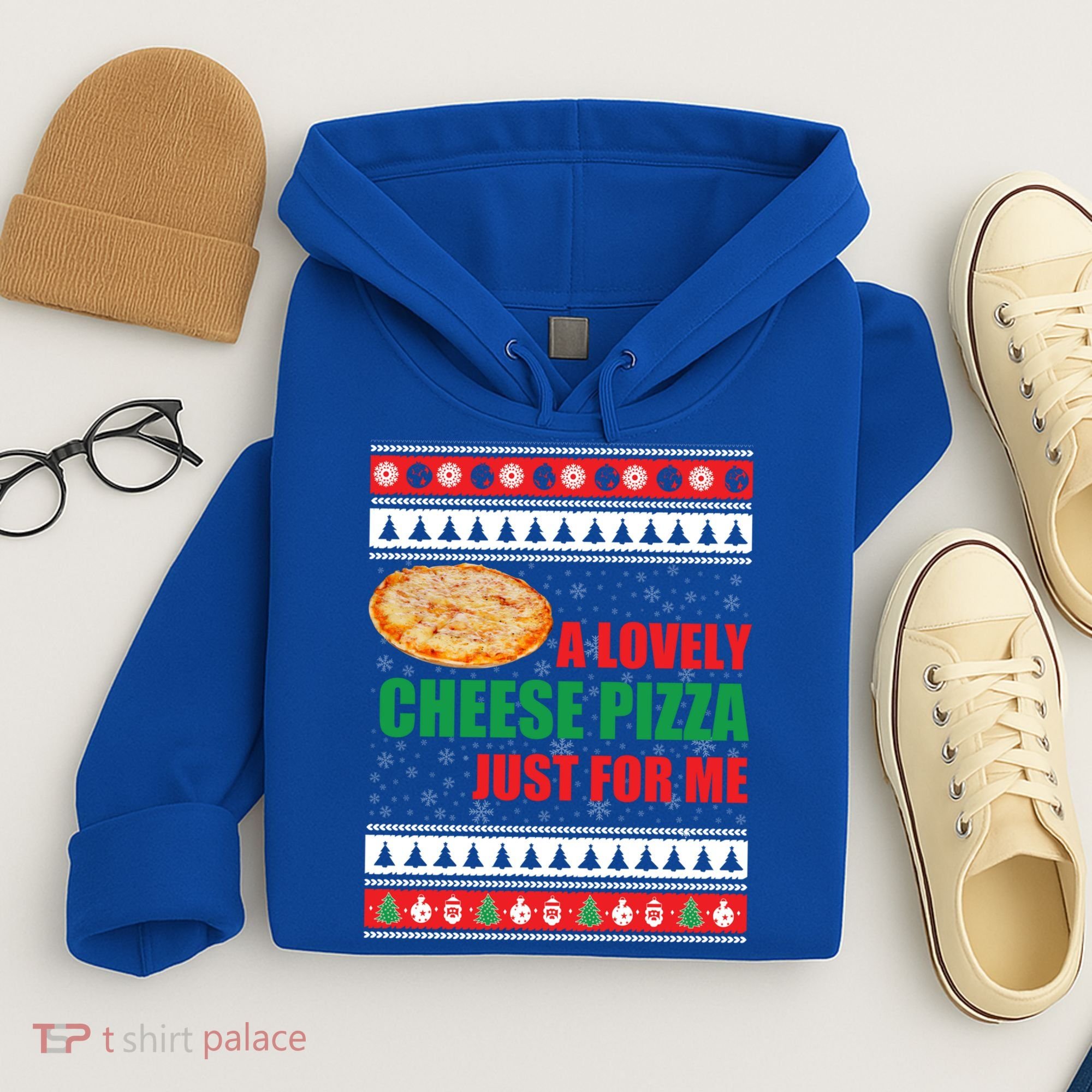 A Lovely Cheese Pizza Just For Kevin Funny Alone Home Gift Hoodie