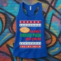 A Lovely Cheese Pizza Just For Kevin Funny Alone Home Gift Women's Tank Top thumb 3