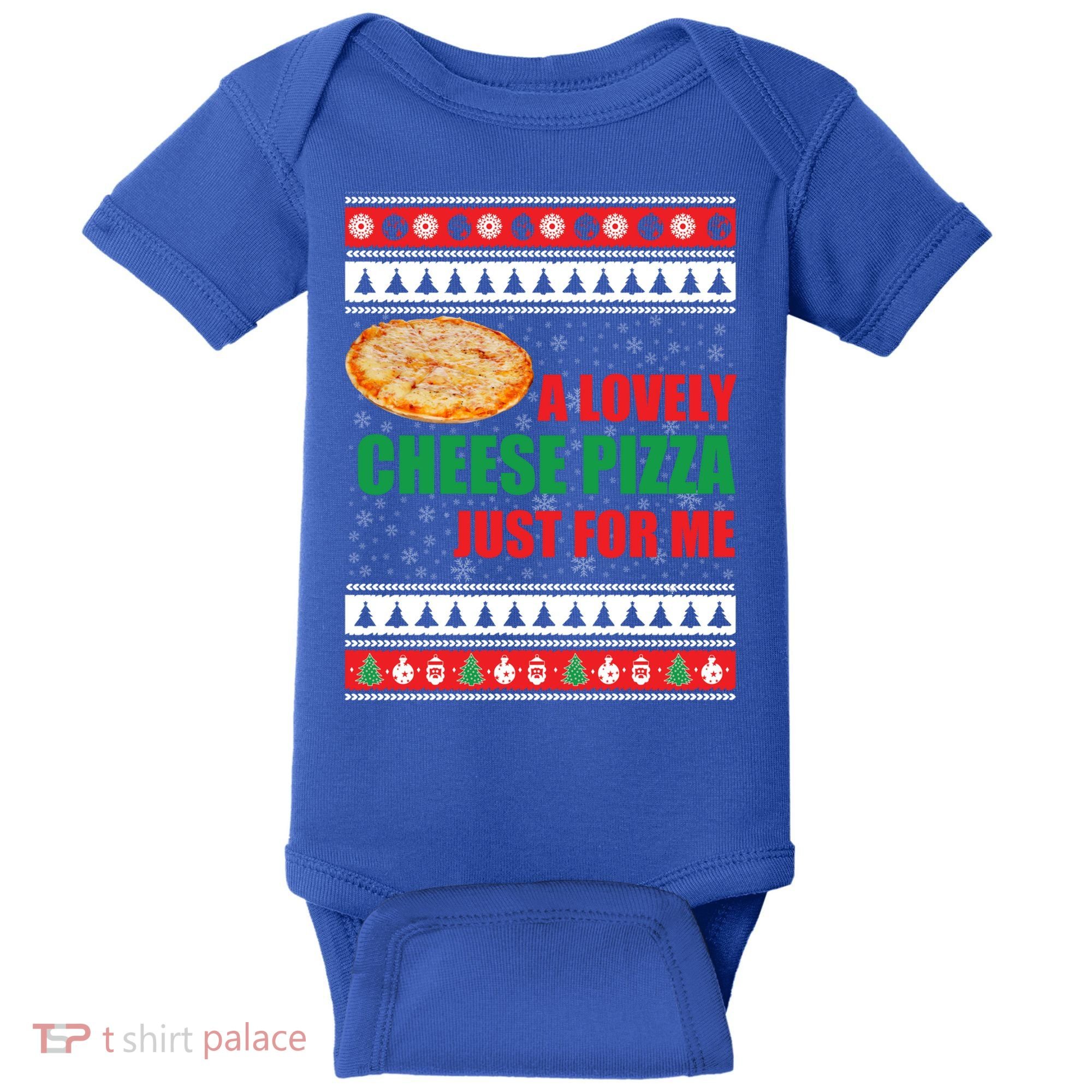 A Lovely Cheese Pizza Just For Kevin Funny Alone Home Gift Baby Bodysuit