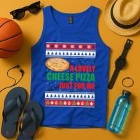 A Lovely Cheese Pizza Just For Kevin Funny Alone Home Gift Tank Top thumb 4