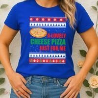 A Lovely Cheese Pizza Just For Kevin Funny Alone Home Gift Women's T-Shirt thumb 2