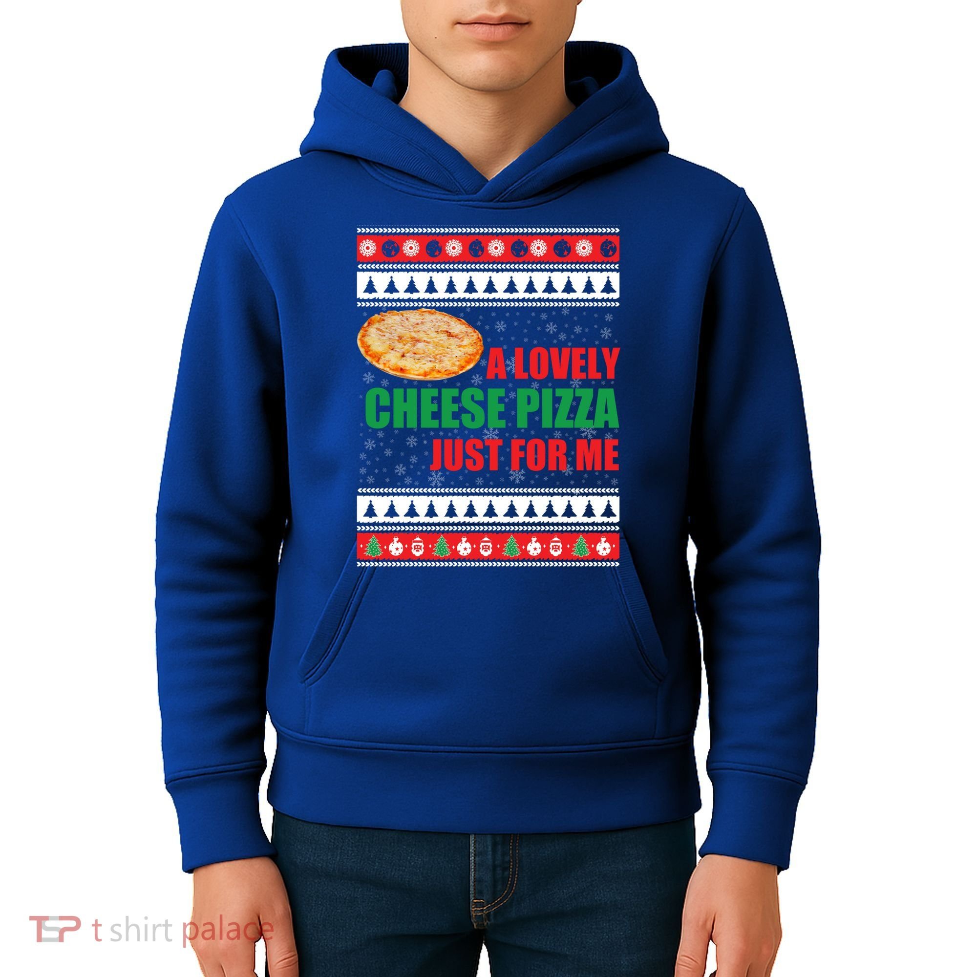 A Lovely Cheese Pizza Just For Kevin Funny Alone Home Gift Kids Hoodie
