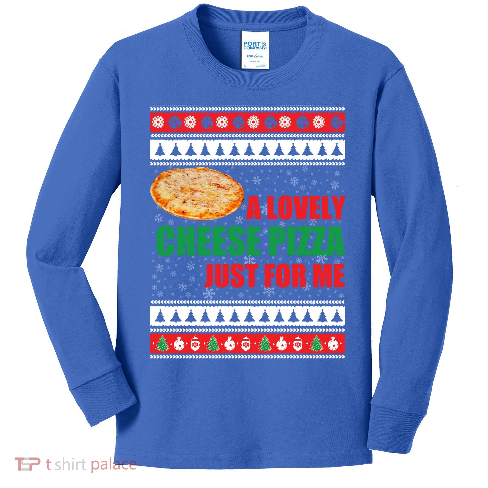 A Lovely Cheese Pizza Just For Kevin Funny Alone Home Gift Kids Long Sleeve Shirt