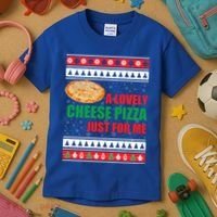 A Lovely Cheese Pizza Just For Kevin Funny Alone Home Gift Kids T-Shirt thumb 3