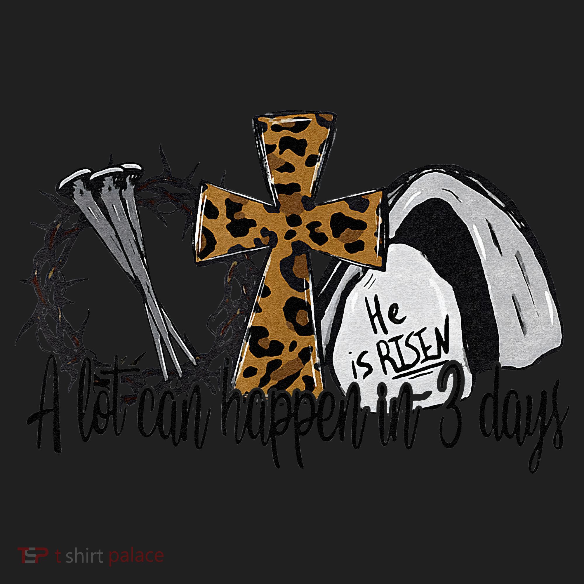 A Lot Can Happen In 3 Days Jesus Easter Leopard Christian Beanie