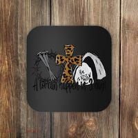 A Lot Can Happen In 3 Days Jesus Easter Leopard Christian Coaster thumb 0