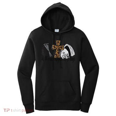 A Lot Can Happen In 3 Days Jesus Easter Leopard Christian Women's Hoodie