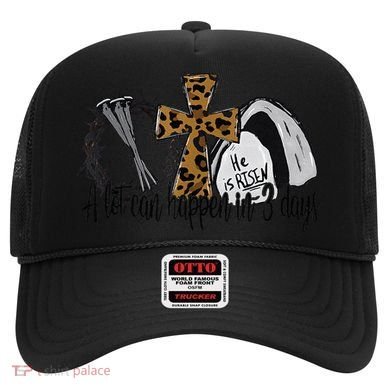 A Lot Can Happen In 3 Days Jesus Easter Leopard Christian Hat