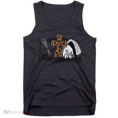 A Lot Can Happen In 3 Days Jesus Easter Leopard Christian Tank Top