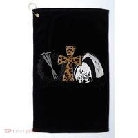 A Lot Can Happen In 3 Days Jesus Easter Leopard Christian Golf Towel thumb 0