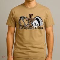 A Lot Can Happen In 3 Days Jesus Easter Leopard Christian T-Shirt thumb 3