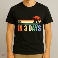 A Lot Can Happen In 3 Days Retro Vintage Sunset T-Shirt thumb 3