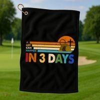 A Lot Can Happen In 3 Days Easter Jesus Golf Towel thumb 1