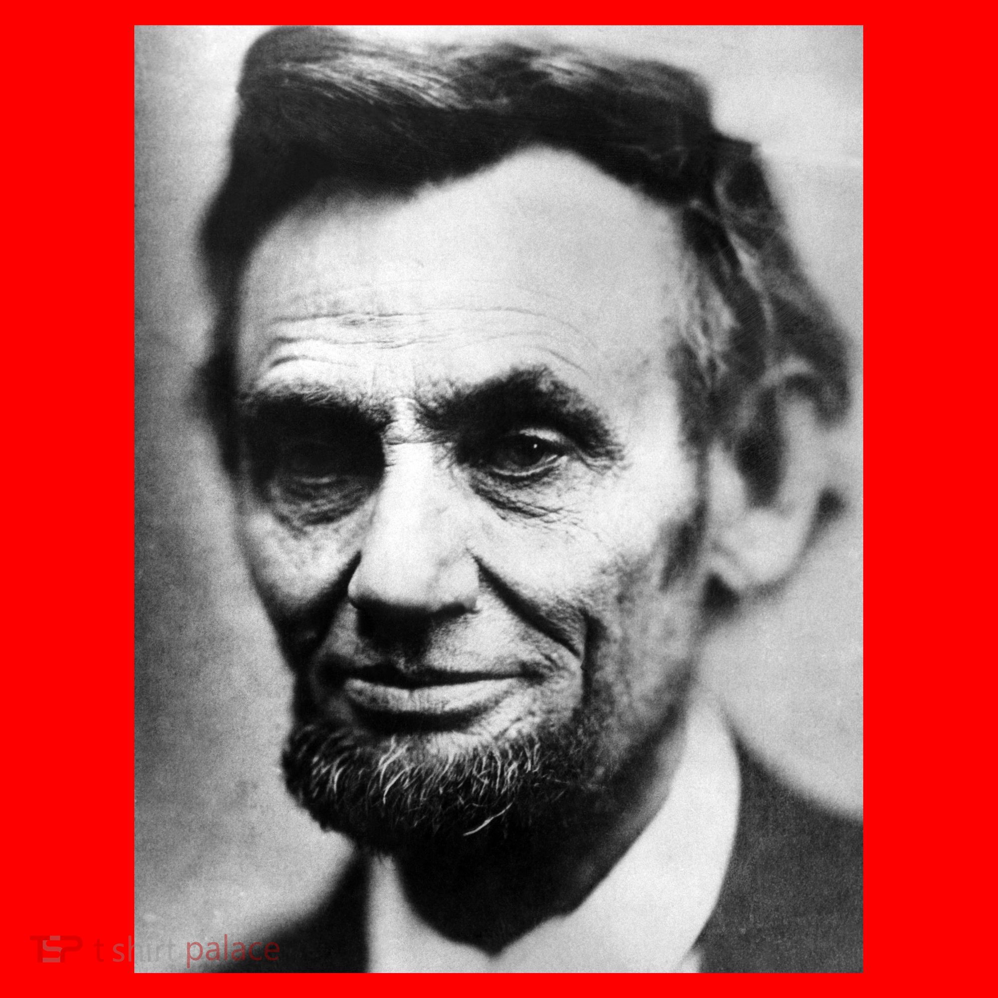 Abraham Lincoln Close Up Portrait Photo Picture Santa Hat